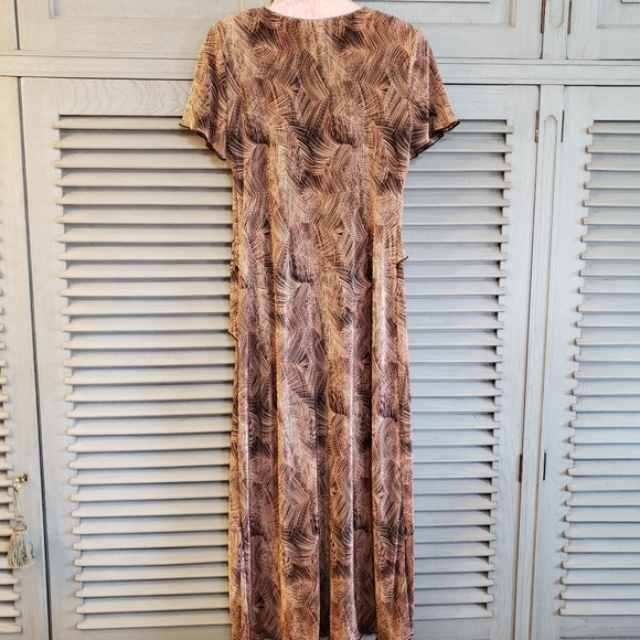 🤎Connected Apparel Women's Brown & Black Marled Dress Size 6 - Picture 2 of 5